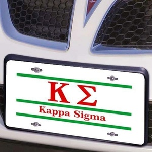 Kappa Sigma Lettered Lines License Cover