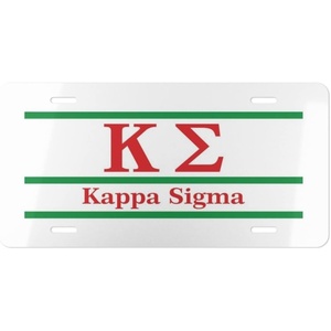 Kappa Sigma Lettered Lines License Covers