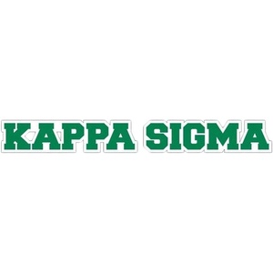 Kappa Sigma Long Window Sticker