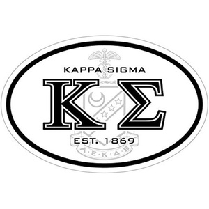 Kappa Sigma Oval Crest Bumper Sticker
