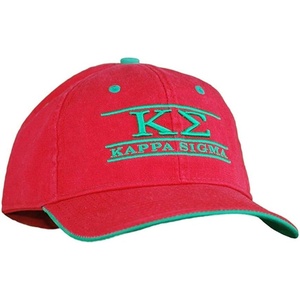 Kappa Sigma Throwback Game Hat(Red W/Lime Green Thread Color)