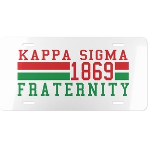 Kappa Sigma Year License Plates