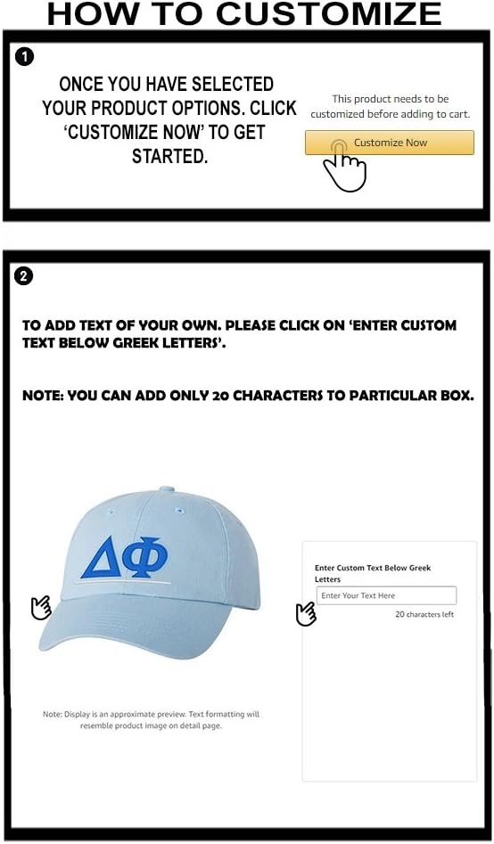 image:imagePersonalized Delta Phi Greek Line HatLight Blue