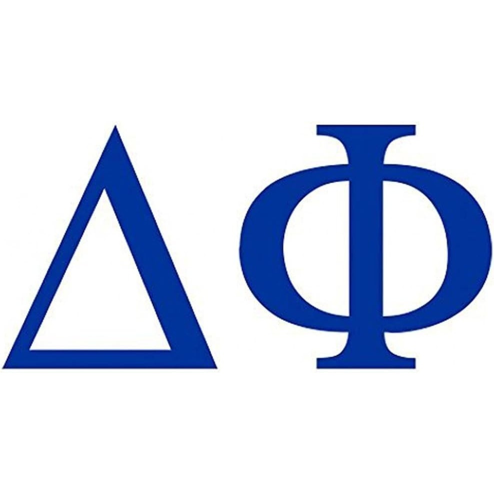 image:imageDelta Phi Greek Letter Window Sticker Decal