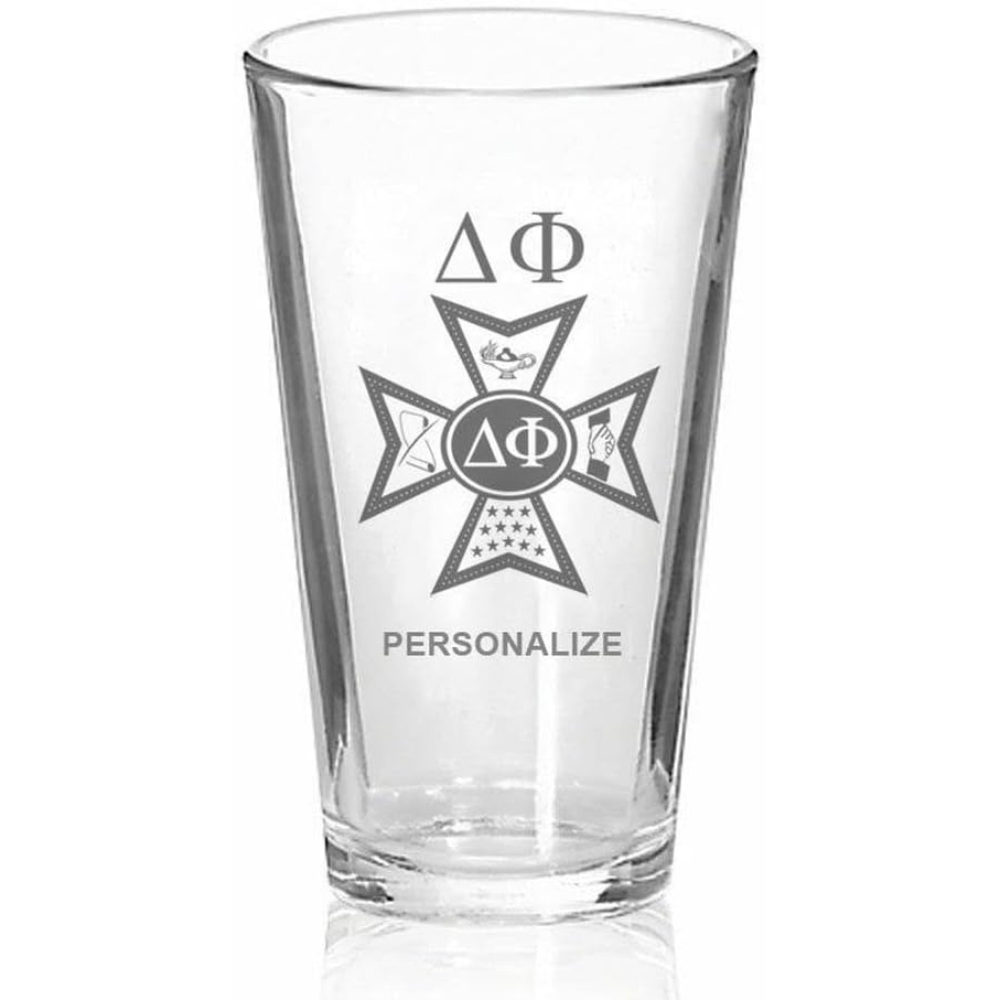 image:imageGreekgear Delta Phi Mixing Glass Transparent