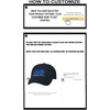 Personalized Delta Phi Greek Line Hat(Navy Blue)