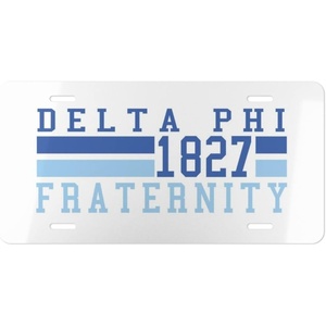 Delta Phi Year License Plates