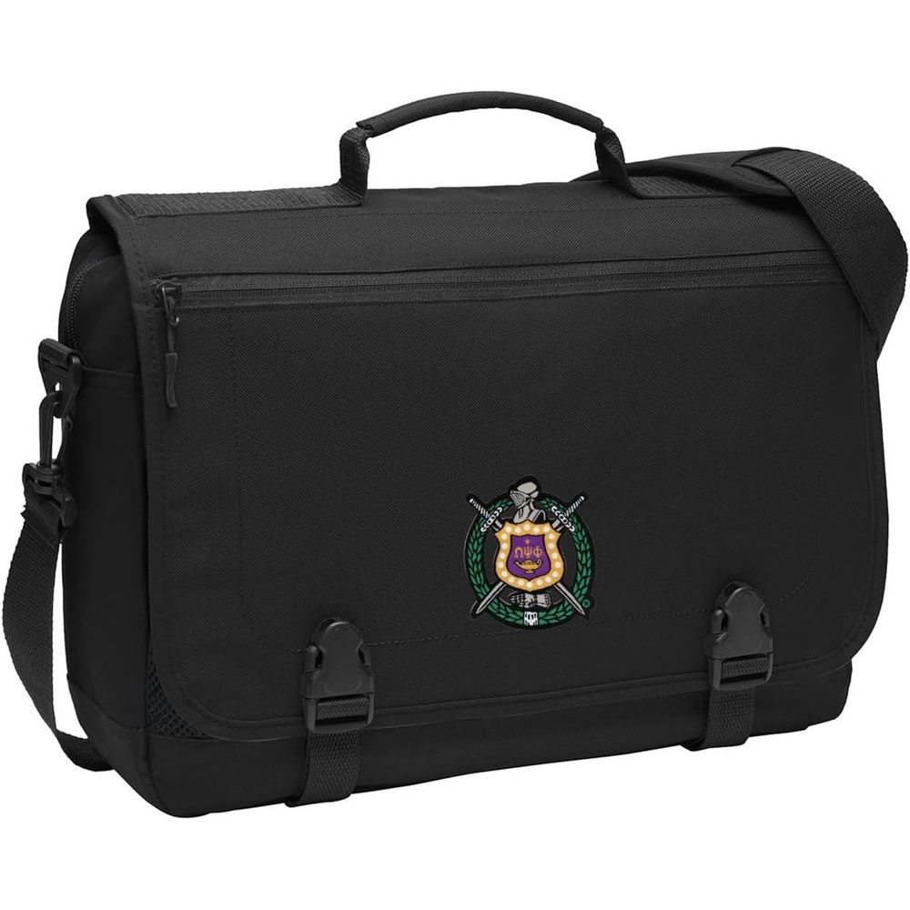 image:imageOmega Psi Phi Messenger Briefcase Black