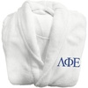 Lambda Phi Epsilon Lettered Bathrobe White w/Royal Blue