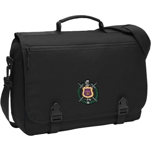 Omega Psi Phi Messenger Briefcase Black