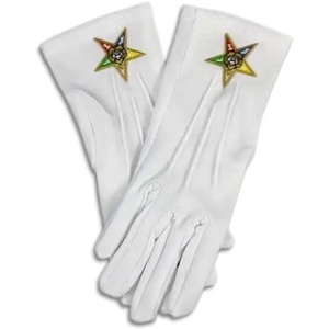 Order Of Eastern Star OES White Gloves