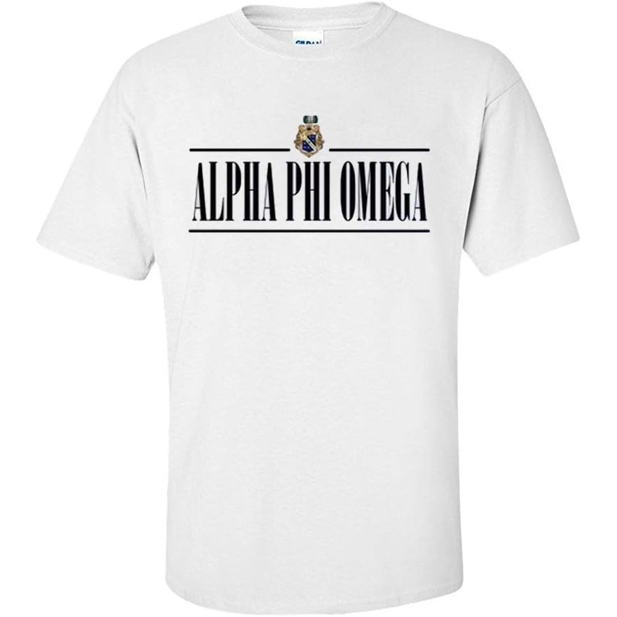 image:imageAlpha Phi Omega 2020 Crest Tee Small WhiteWhite