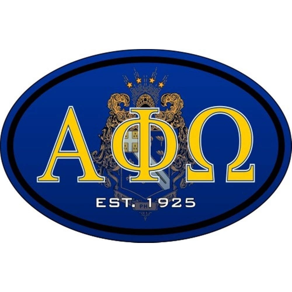 image:imageAlpha Phi Omega Color Oval Decal