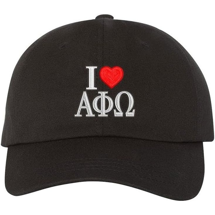 image:imageAlpha Phi Omega I Love Hat Black