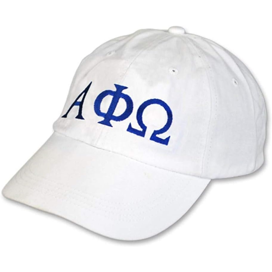 image:imageAlpha Phi Omega Letter HatWhite