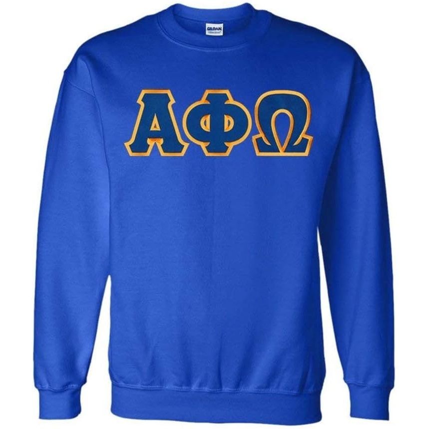 image:imageGreekgear Alpha Phi Omega Lettered CrewneckRoyal Blue