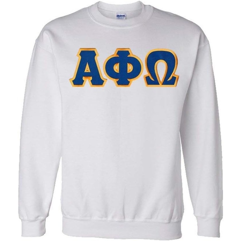 image:imageGreekgear Alpha Phi Omega Lettered CrewneckWhite