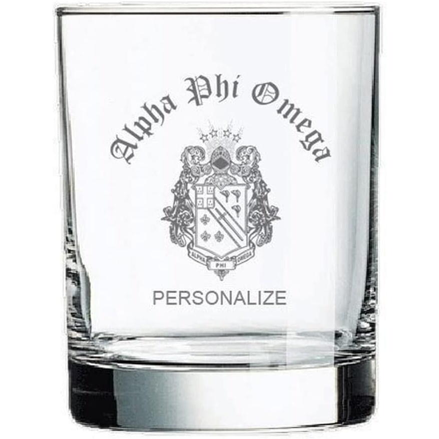 image:imageGreekgear Alpha Phi Omega Old Style Glass Transparent
