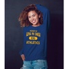 Alpha Phi Omega Athletics Crewneck Sweatshirt(Royal Blue)