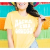 Alpha Phi Omega Sorority Shag T-Shirt(Maize)