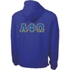 Alpha Phi Omega Tackle Twill Lettered Pack N Go Pullover(Royal Blue)