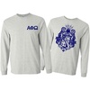 Alpha Phi Omega World Famous Crest Long Sleeve T-Shirt(Light Grey)