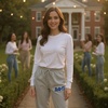 Greekgear Women’s Alpha Phi Omega Lettered Thigh Sweatpants(Sports Grey)