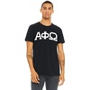 Alpha Phi Omega Arched Greek Letter T-Shirt(Black)