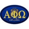 Alpha Phi Omega Color Oval Decal
