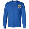 Alpha Phi Omega Fraternity Crest Longsleeve Tee(Royal Blue)