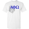 Alpha Phi Omega Greek Crest T-Shirt(Light Grey)