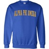Alpha Phi Omega Letterman Crewneck Sweatshirt(Royal Blue)