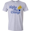 Alpha Phi Omega Logo Short Sleeve Tee(Sports Grey)