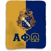 Alpha Phi Omega Two Tone Sherpa Lap Blanket