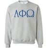 Alpha Phi Omega University Greek Crewneck Sweatshirts(Light Grey)
