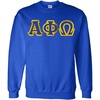 Greekgear Alpha Phi Omega Custom Twill Crewneck Sweatshirt(Royal Blue)