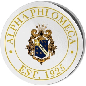 Alpha Phi Omega Circle Crest – Shield Decal