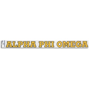 Alpha Phi Omega Long Window Decal