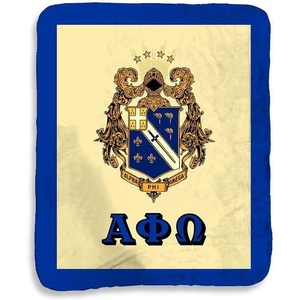 Alpha Phi Omega Sherpa Lap Blanket