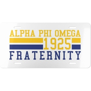 Alpha Phi Omega Year License Plates