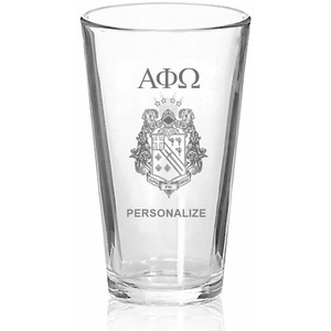 Greekgear Alpha Phi Omega Mixing Glass Transparent
