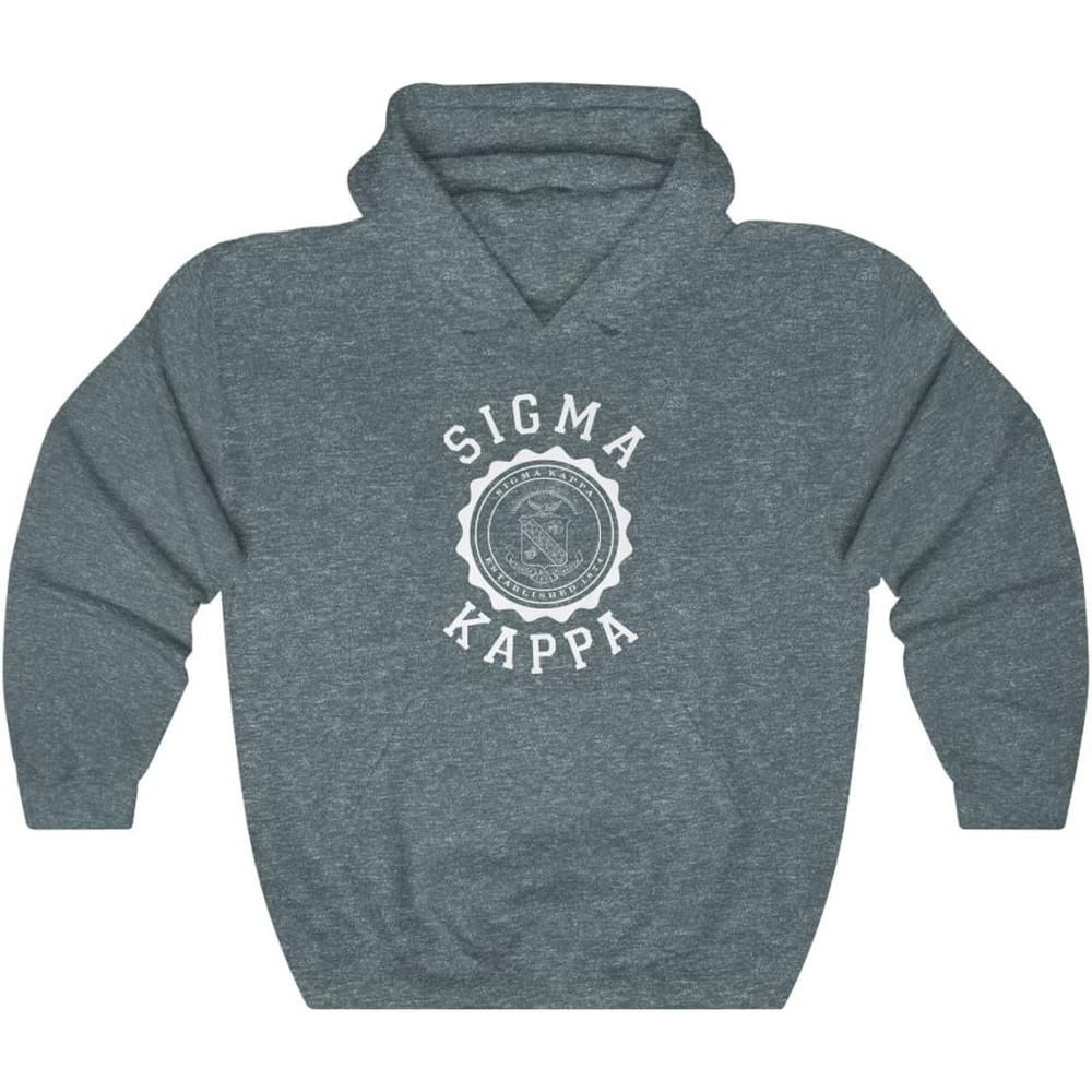 image:imageSigma Kappa Unisex College Seal HoodieDark Heather