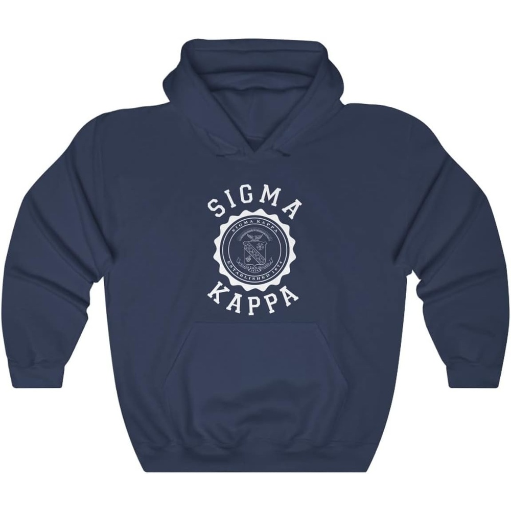 image:imageSigma Kappa Unisex College Seal HoodieNavy
