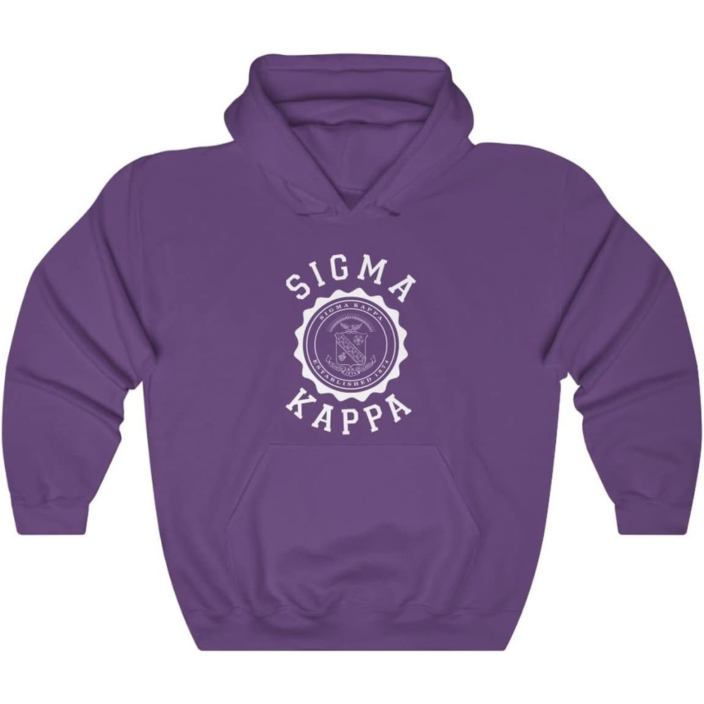 image:imageSigma Kappa Unisex College Seal HoodiePurple