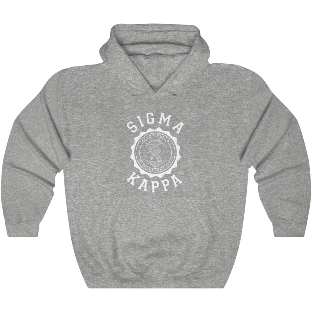 image:imageSigma Kappa Unisex College Seal HoodieSport Grey