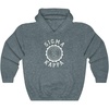 Sigma Kappa Unisex College Seal Hoodie(Dark Heather)