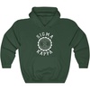 Sigma Kappa Unisex College Seal Hoodie(Forest Green)