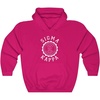 Sigma Kappa Unisex College Seal Hoodie(Heliconia)