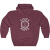 Sigma Kappa Unisex College Seal Hoodie(Maroon)