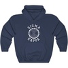 Sigma Kappa Unisex College Seal Hoodie(Navy)